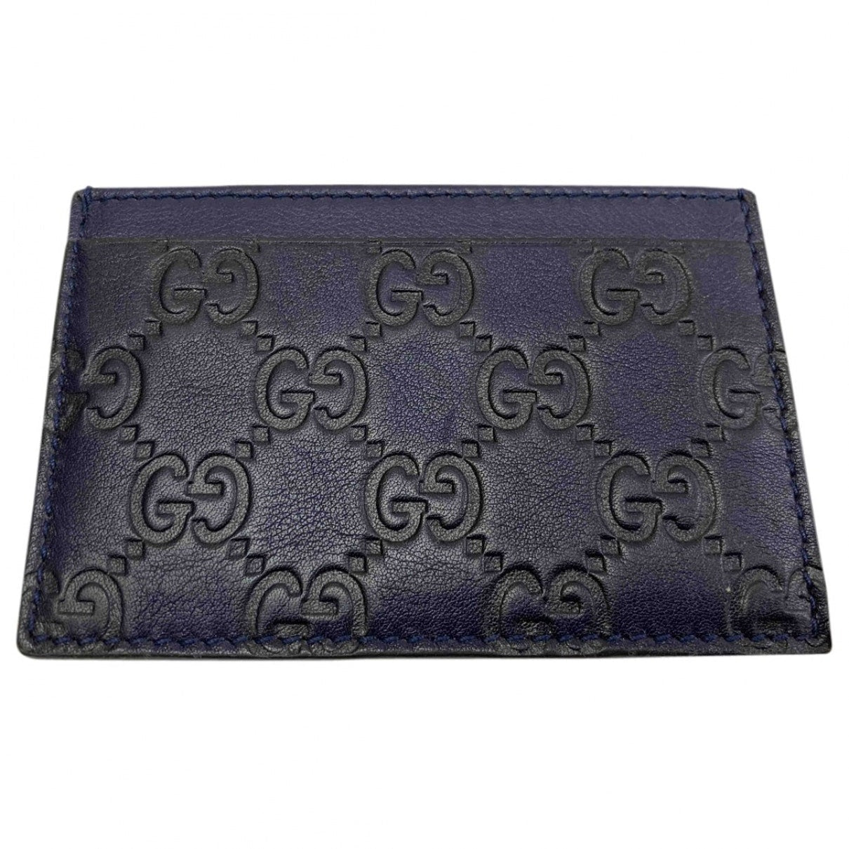 Gucci navy leather case