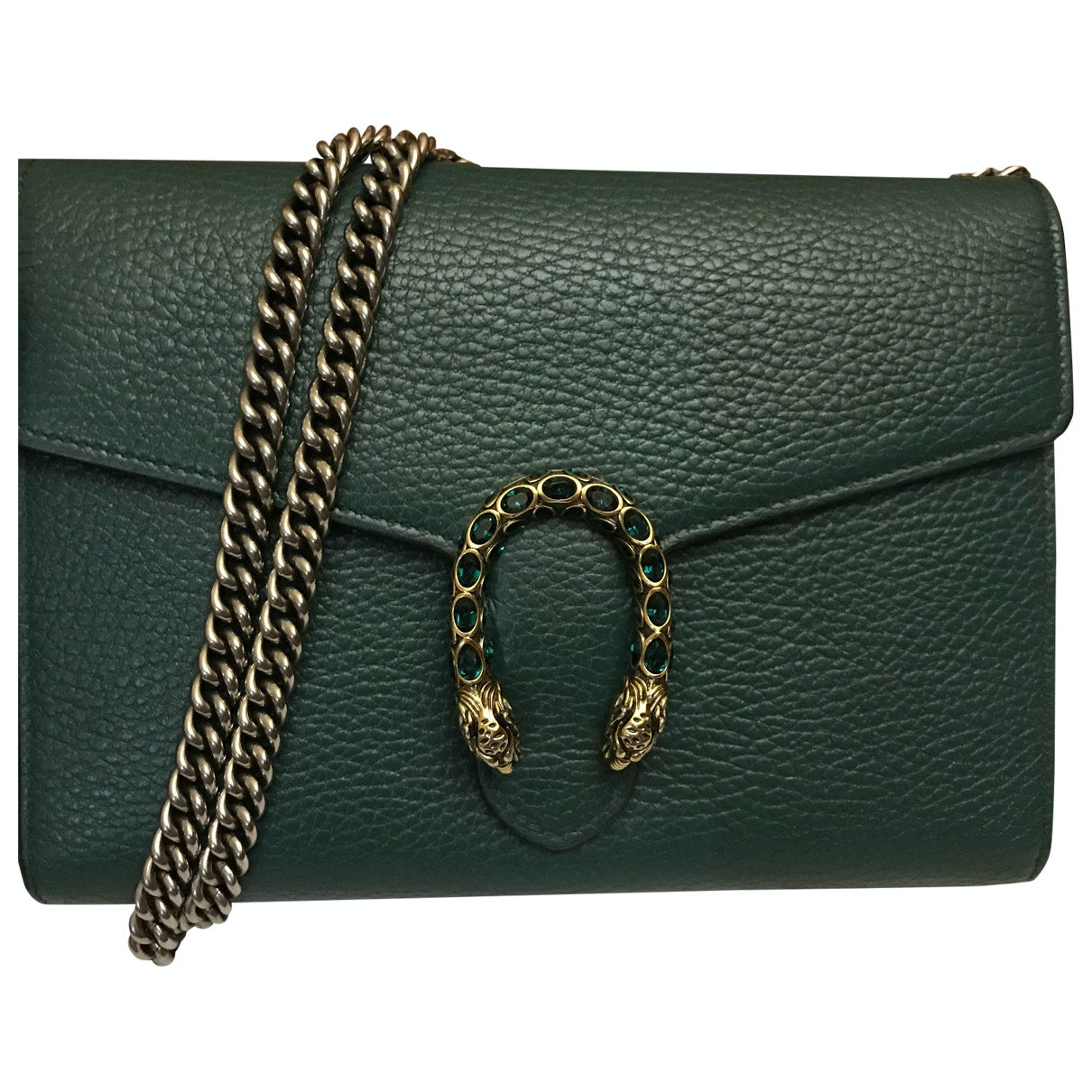 Gucci dionysus khaki leather handbag