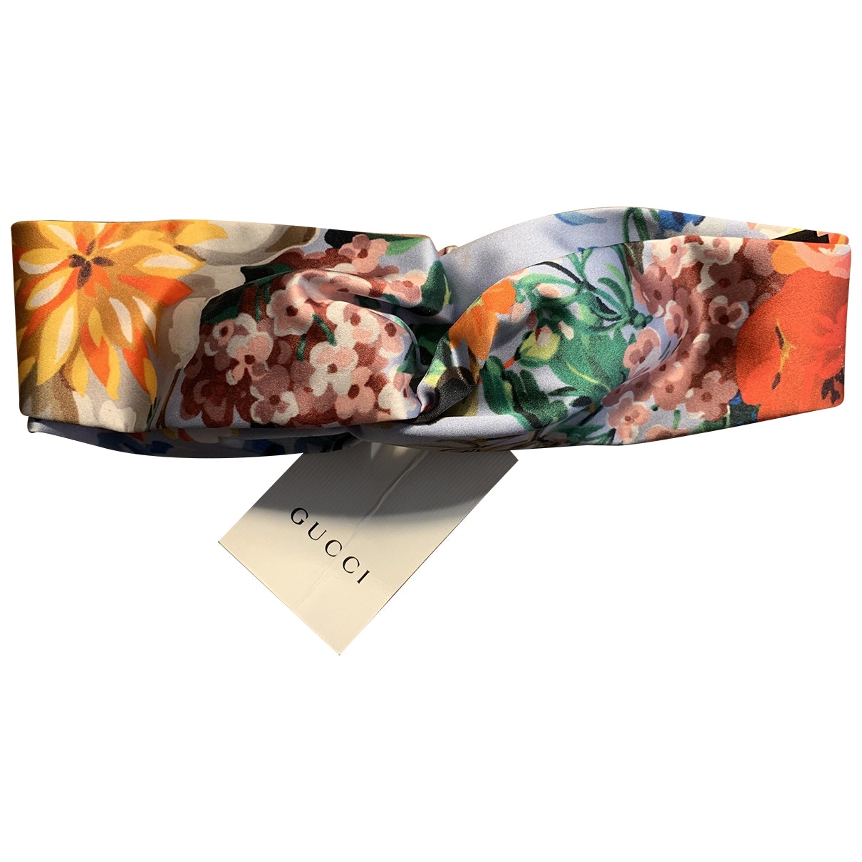 Gucci multicolour silk hair accessories