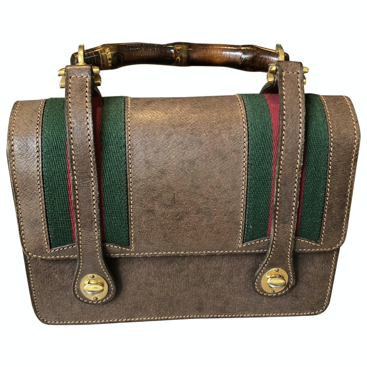 Gucci brown leather handbag