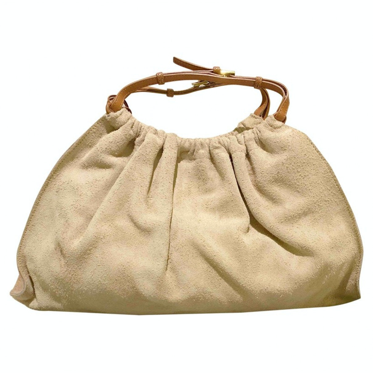 Gucci beige suede handbag