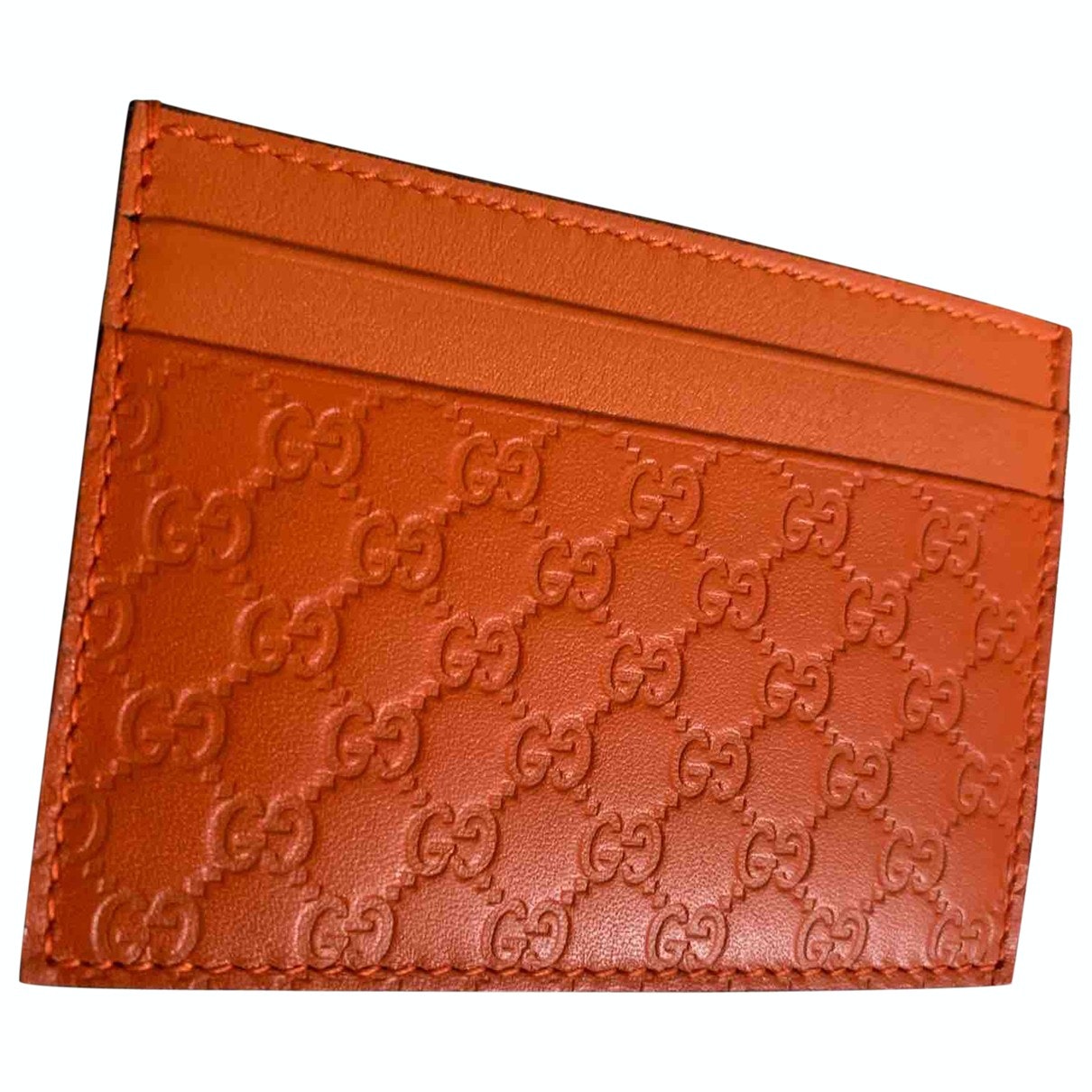 Gucci orange leather case