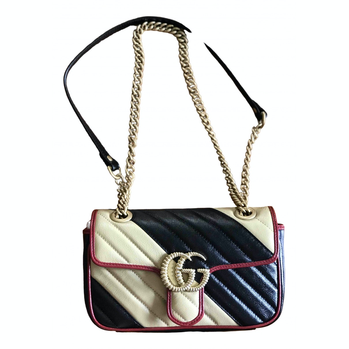 Gucci marmont multicolour leather handbag