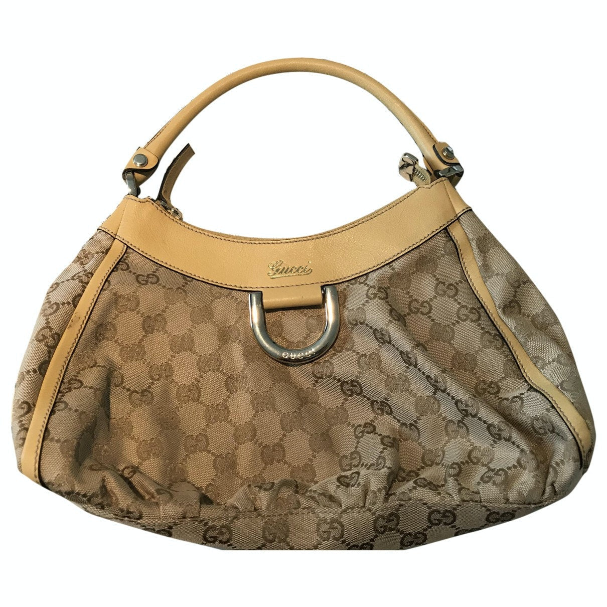 Gucci beige cloth handbag