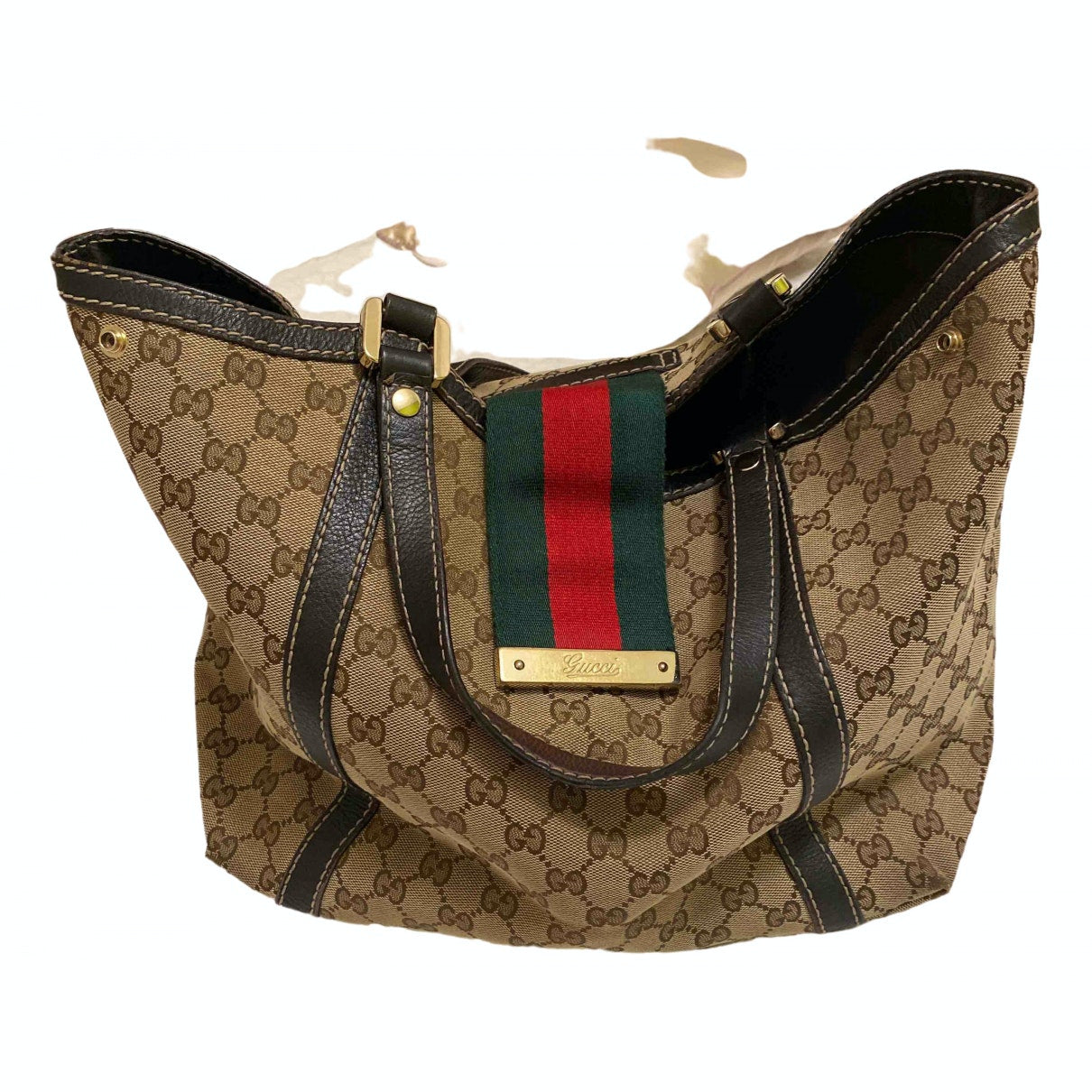 Gucci beige cloth handbag