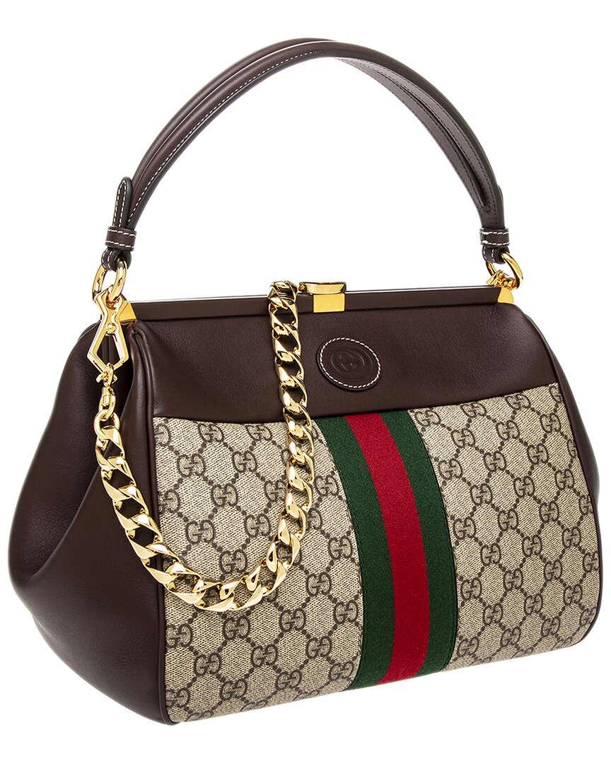 Gucci Virgo Small Canvas & Leather Handbag
