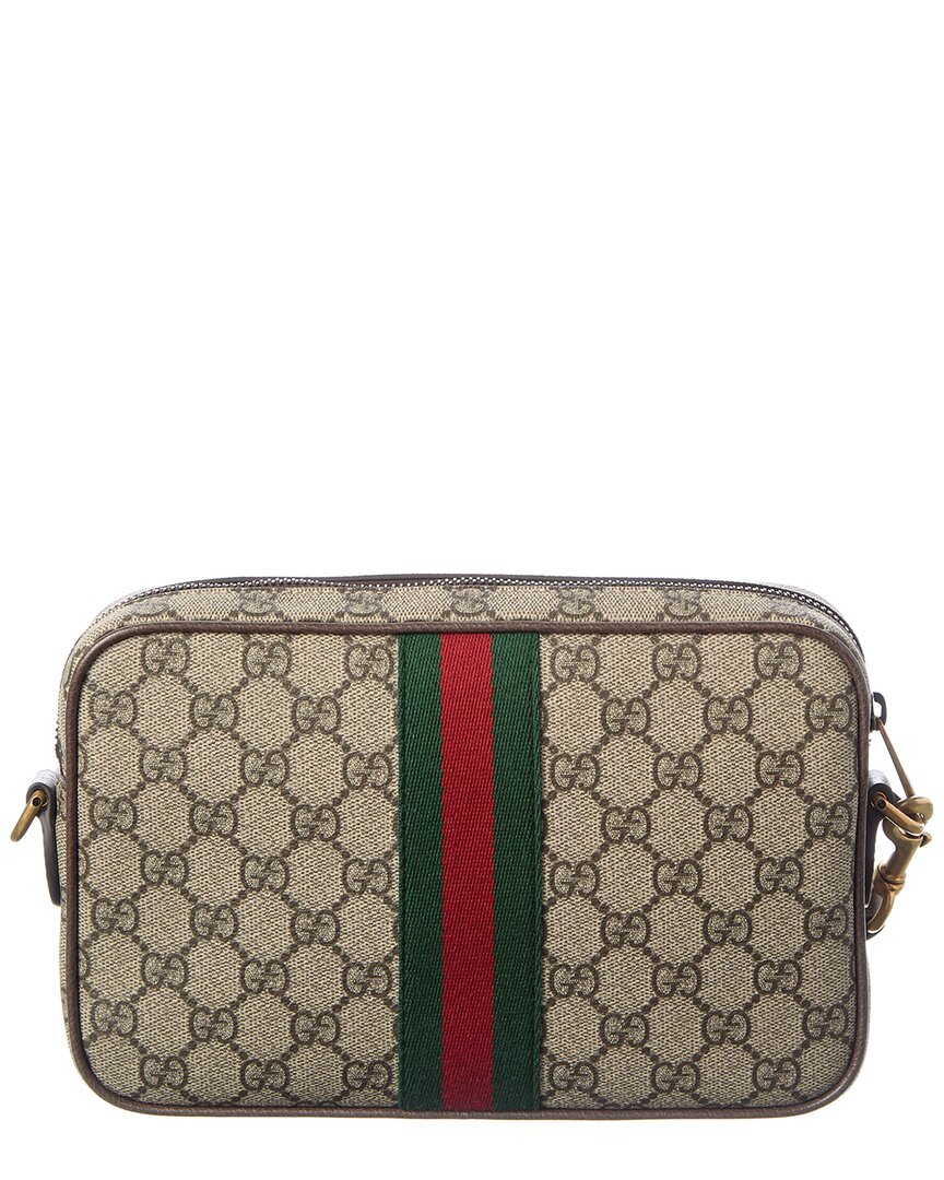 Gucci Ophidia Small Gg Supreme Canvas & Leather Crossbody