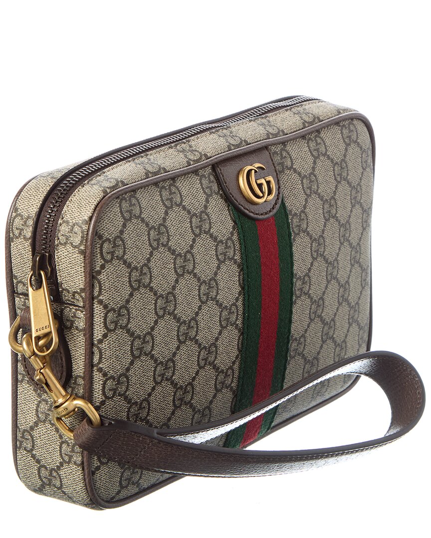 Gucci Ophidia Small Gg Supreme Canvas & Leather Crossbody