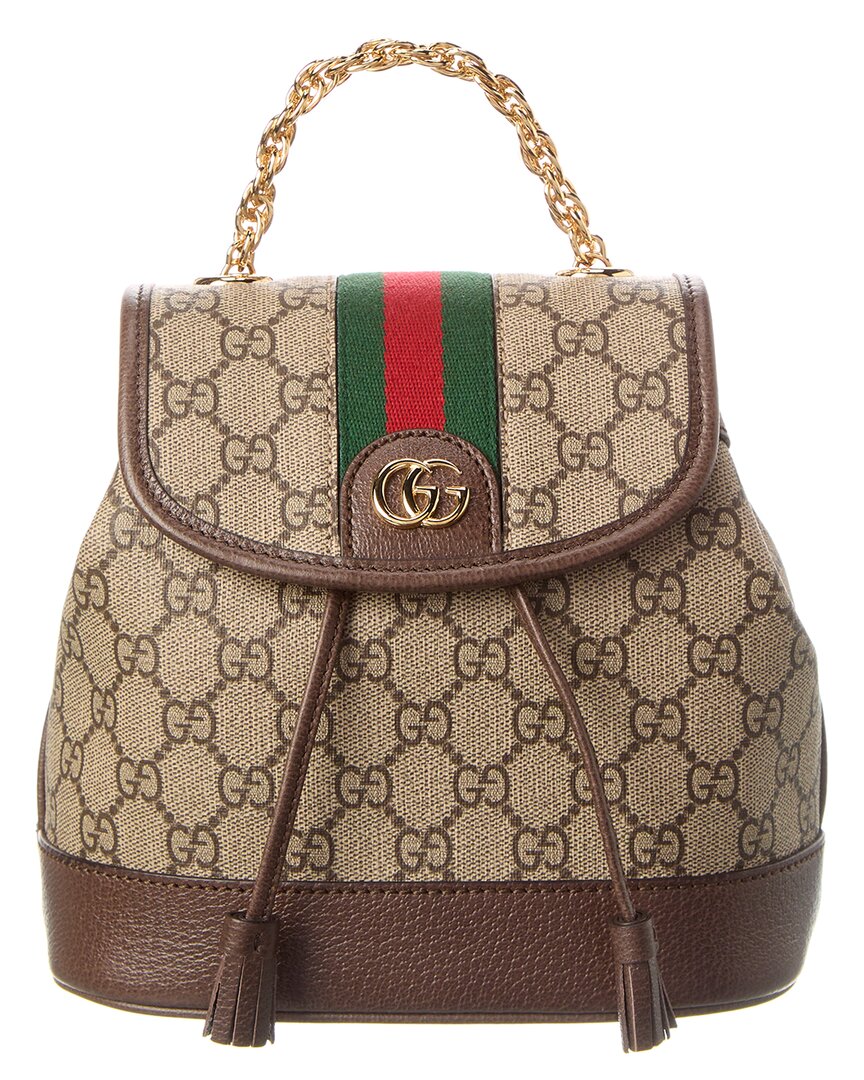 Gucci Ophidia Mini Gg Supreme Canvas & Leather Backpack