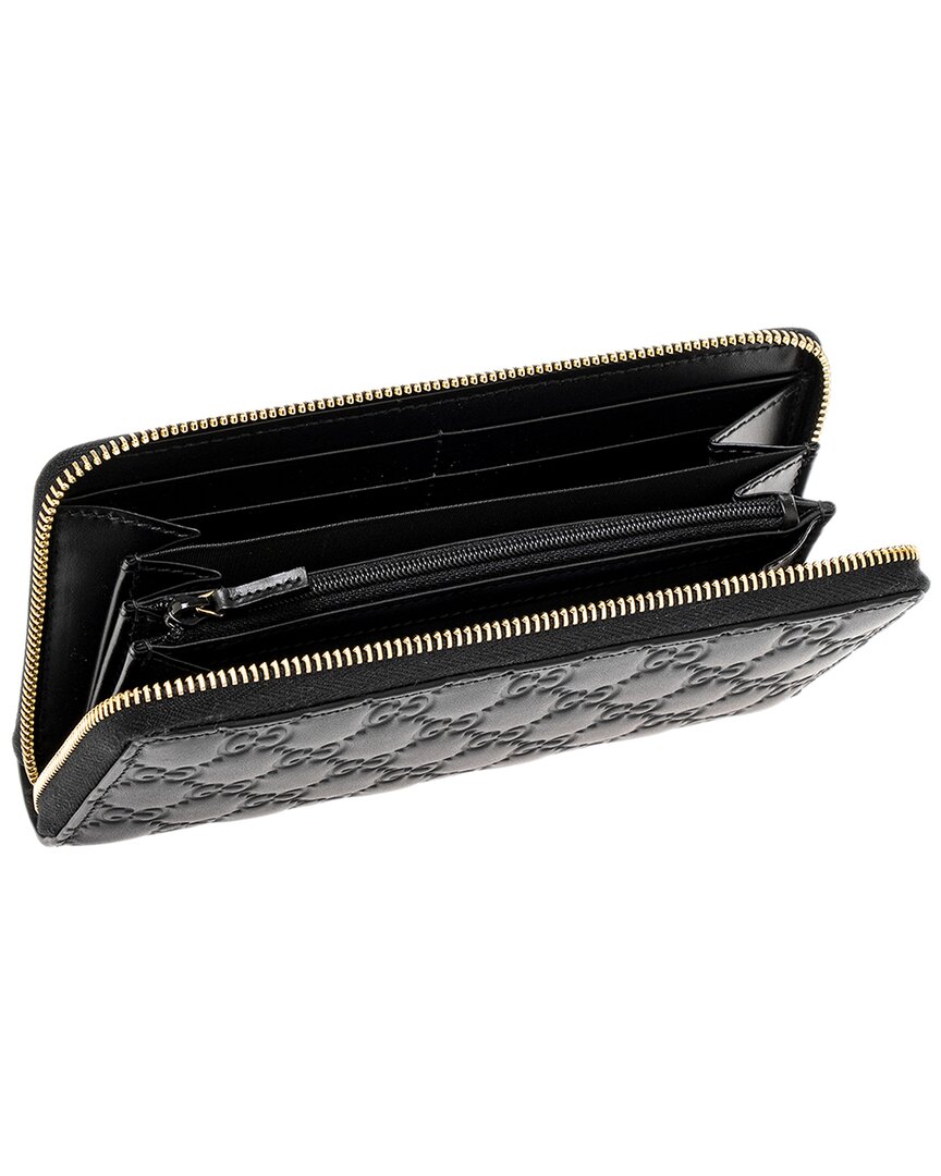 Gucci Guccissima Leather Long Zip Around Wallet