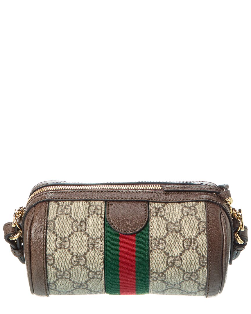 Gucci Ophidia Mini Gg Supreme Canvas & Leather Crossbody