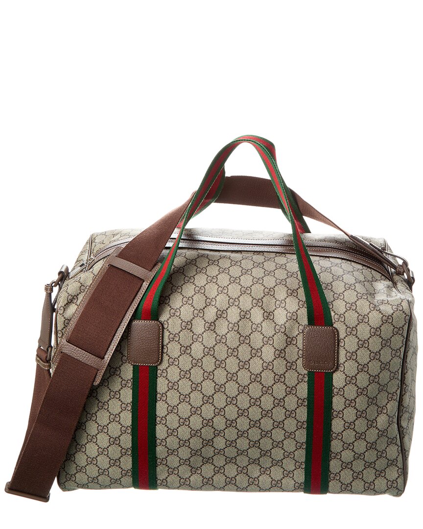 Gucci Medium Gg Supreme Canvas Duffel Bag