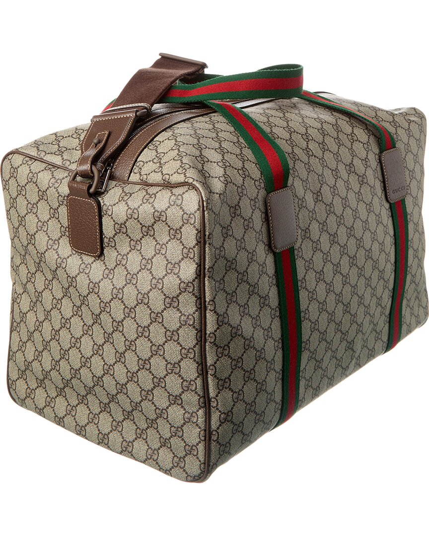 Gucci Medium Gg Supreme Canvas Duffel Bag