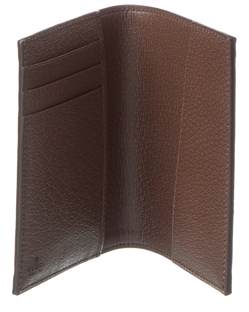 Gucci Ophidia Gg Supreme Canvas & Leather Passport Case
