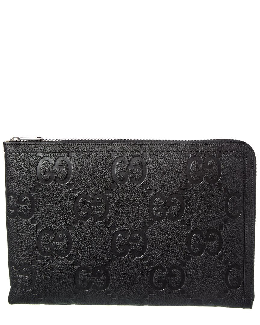 Gucci Jumbo Gg Leather Pouch