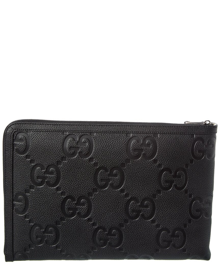 Gucci Jumbo Gg Leather Pouch