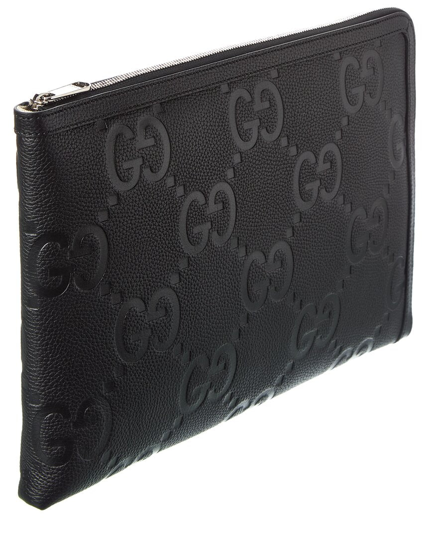 Gucci Jumbo Gg Leather Pouch