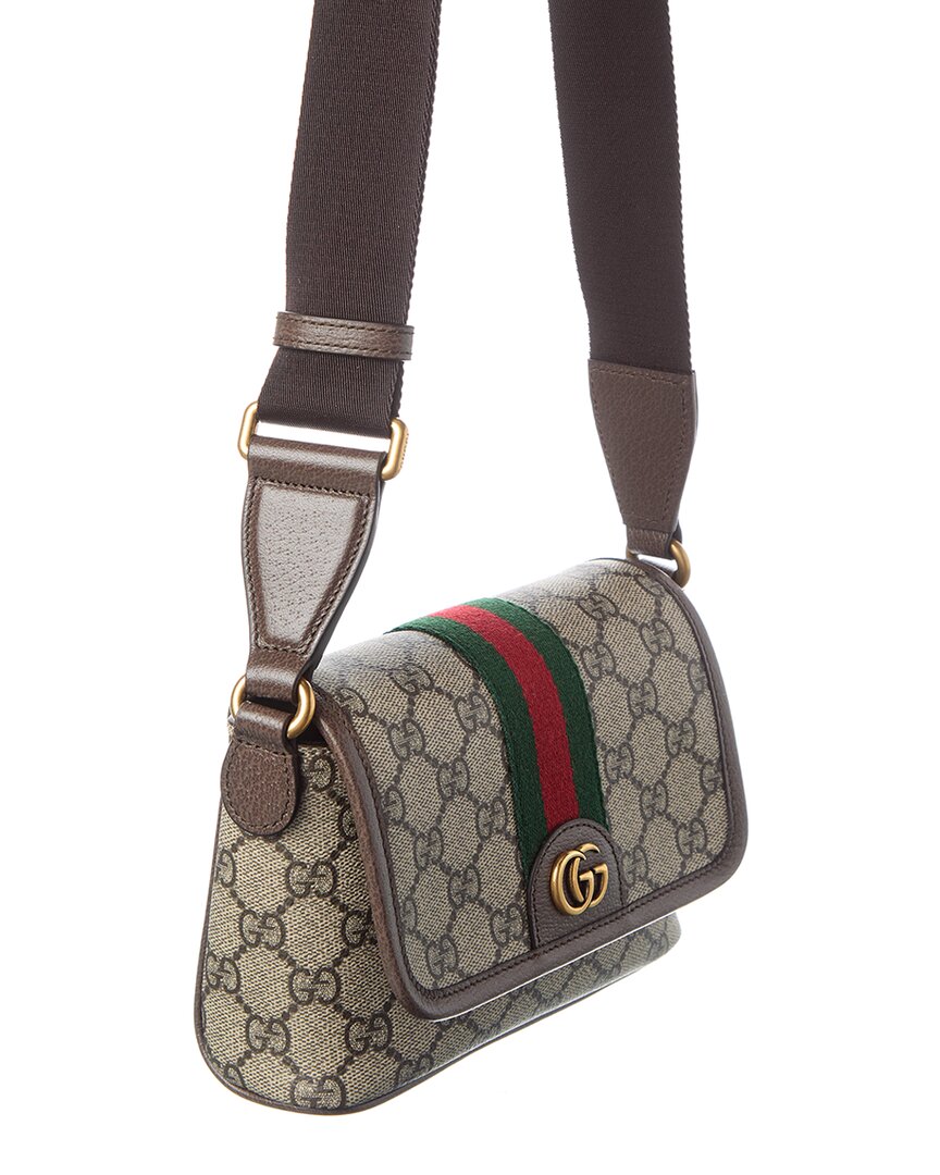 Gucci Ophidia Gg Supreme Canvas & Leather Mini Bag