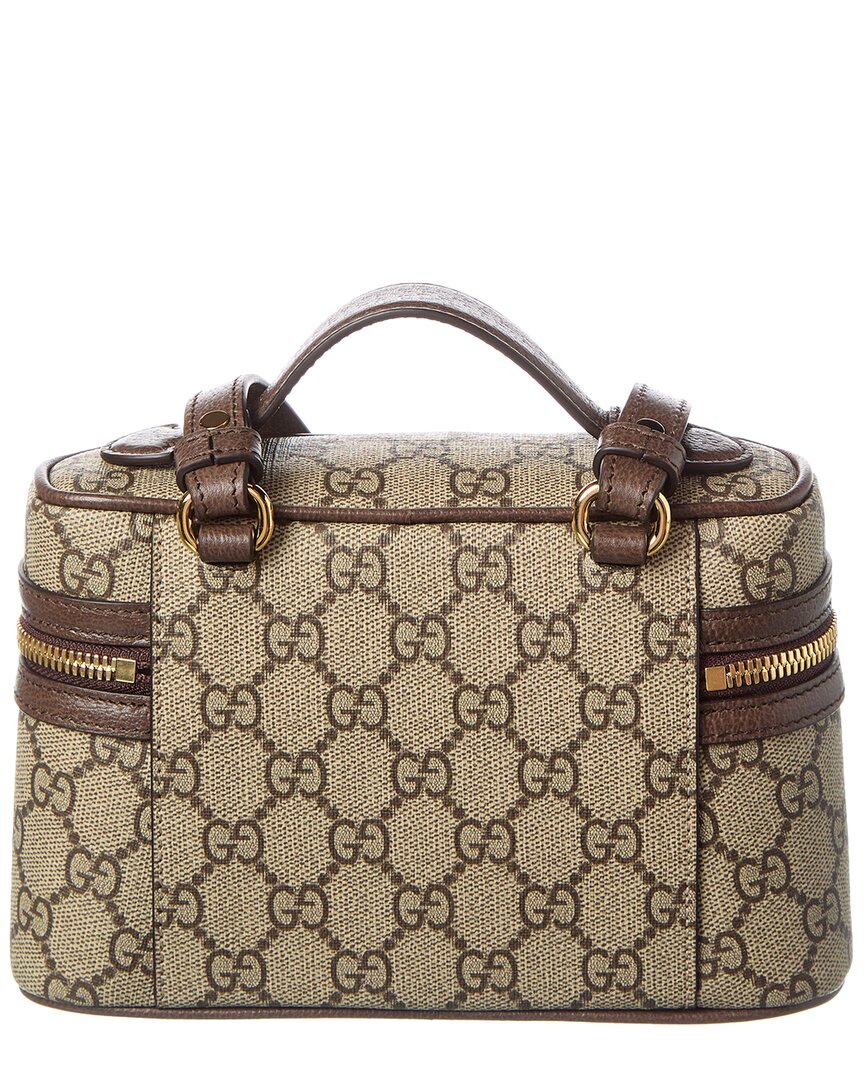 Gucci Ophidia Mini Gg Supreme Canvas & Leather Cosmetic Case