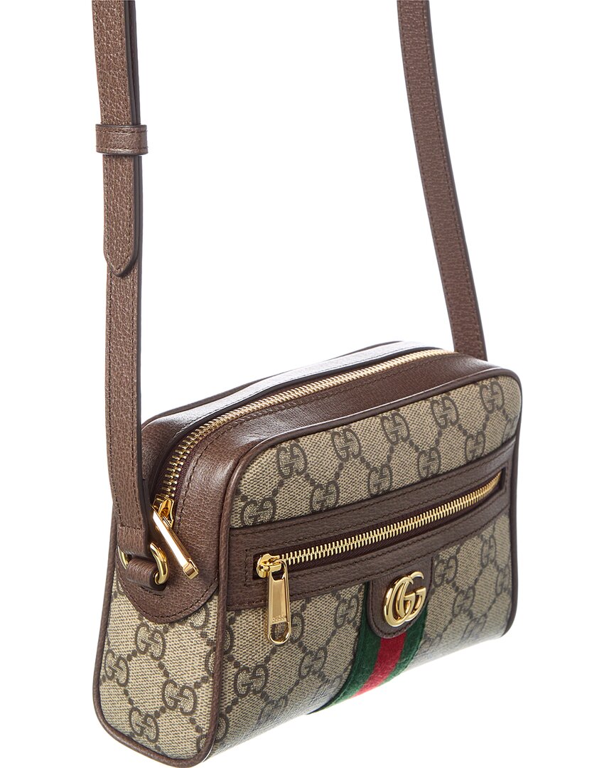 Gucci Ophidia Mini Gg Supreme Canvas & Leather Camera Bag