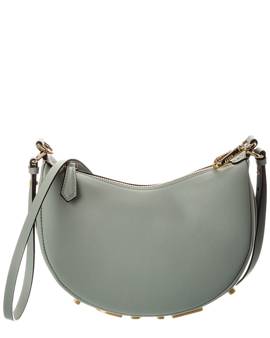 Fendi Handbag graphy Hobo Bag 7 Leather Blue Mini