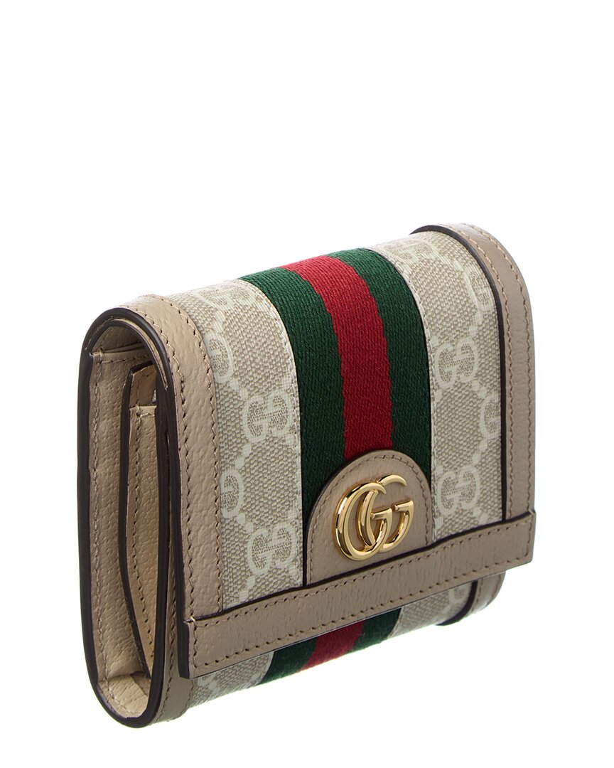 Gucci Ophidia Gg Supreme Canvas & Leather Coin Purse
