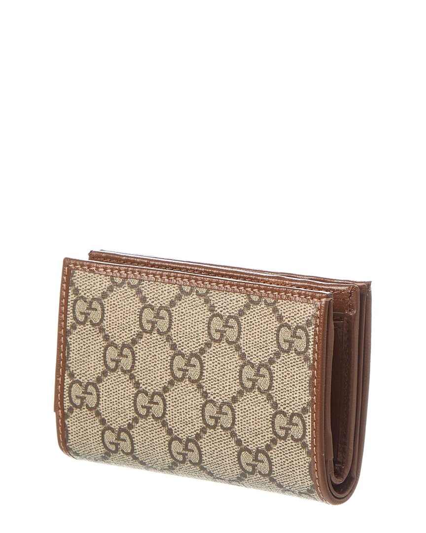 Gucci Horsebit 1955 Gg Supreme Canvas & Leather Card Case