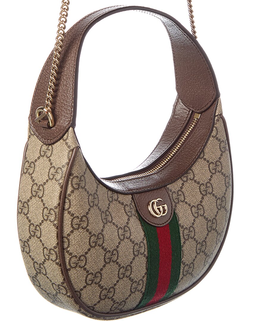 Gucci Ophidia Small Gg Supreme Canvas & Leather Hobo Bag