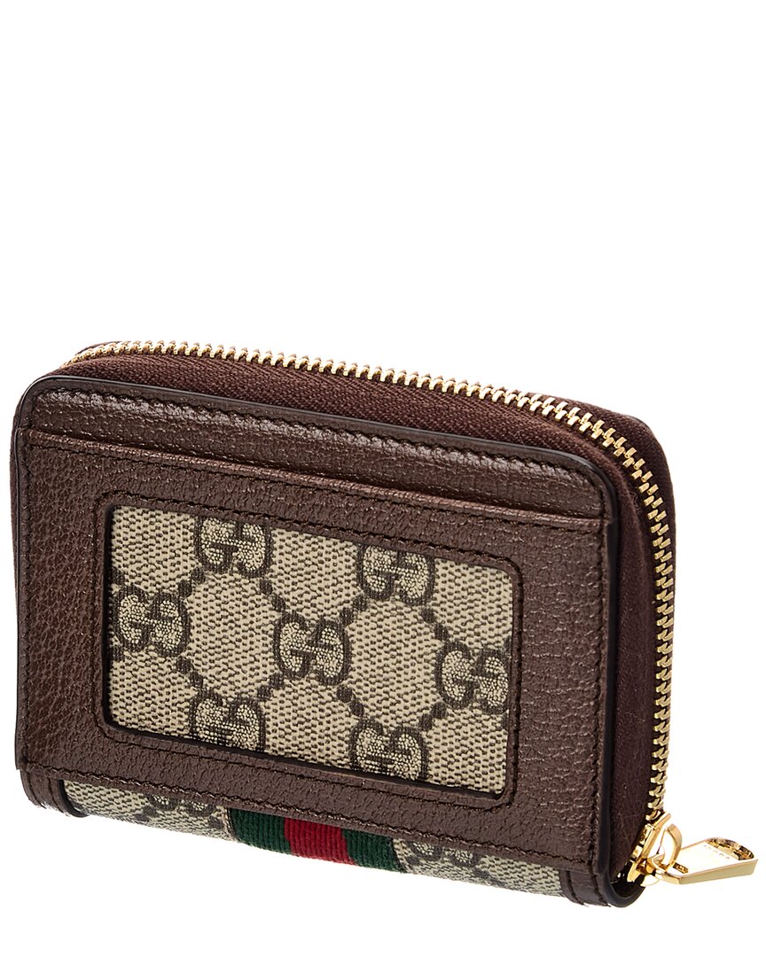 Gucci Ophidia Gg Supreme Canvas & Leather Coin Purse