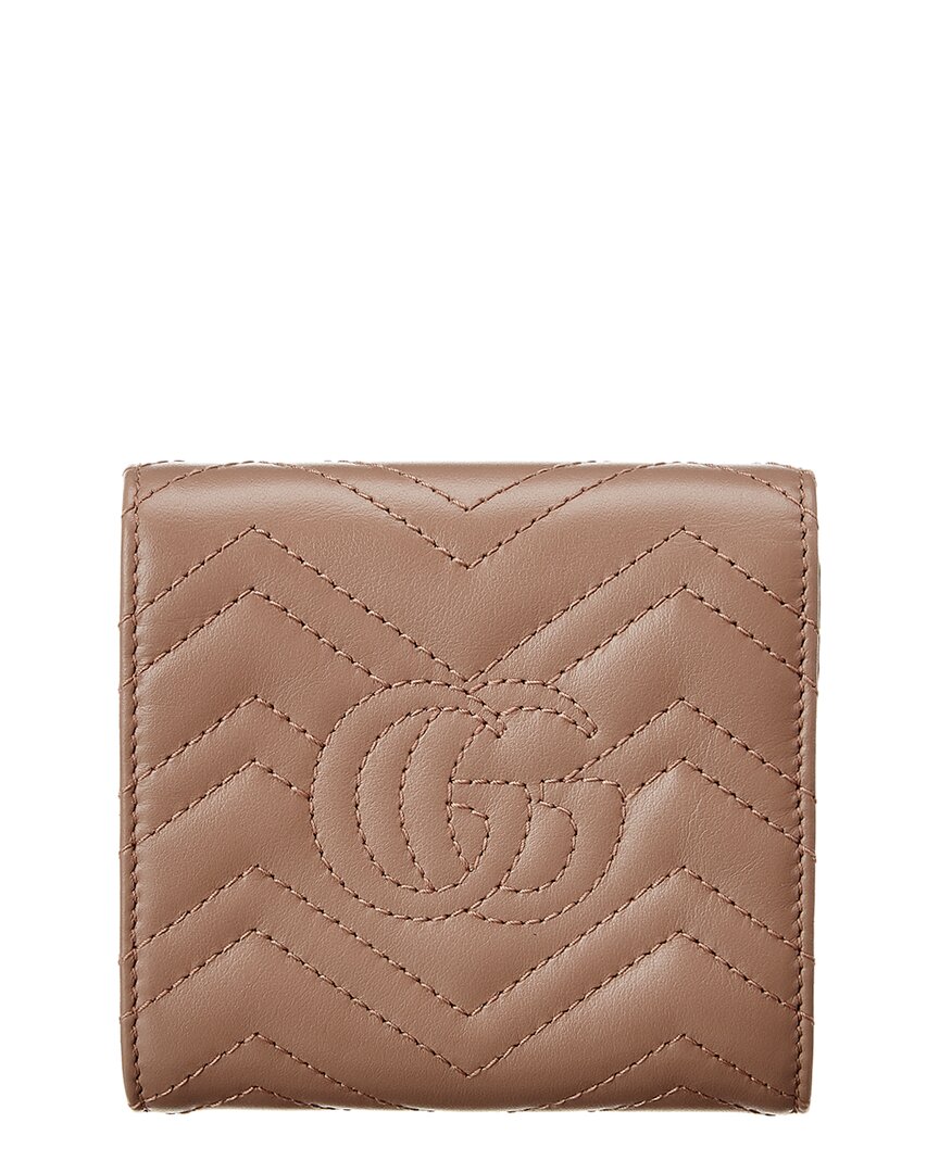 Gucci Gg Marmont Matelasse Leather French Wallet