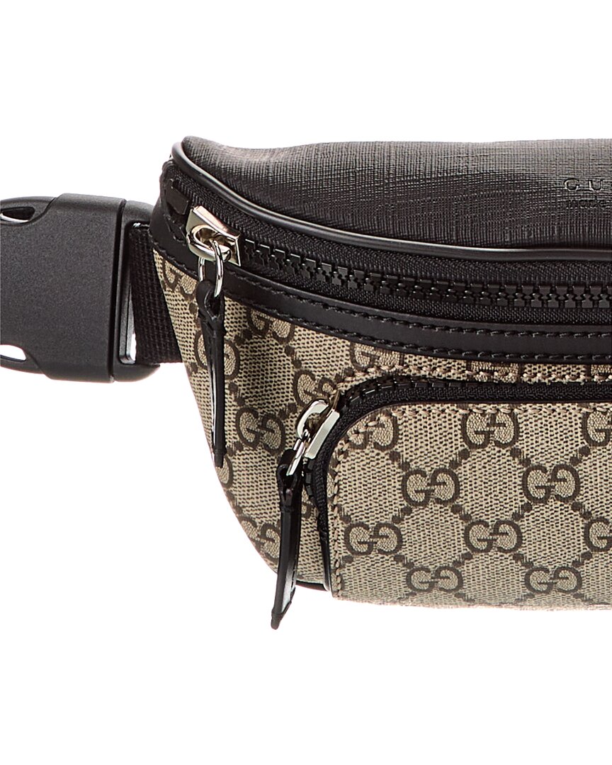 Gucci Large Gg Supreme Canvas & Leather Belt Bag