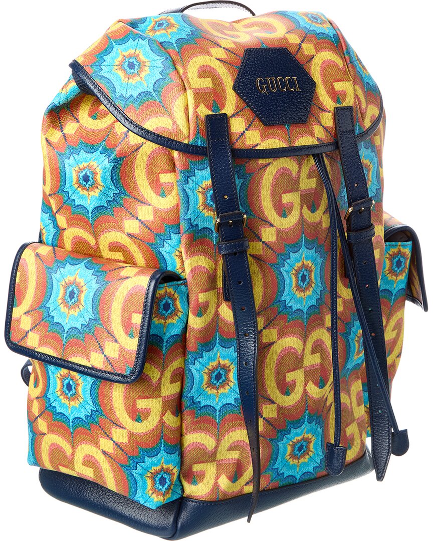 Gucci Canvas & Leather Backpack