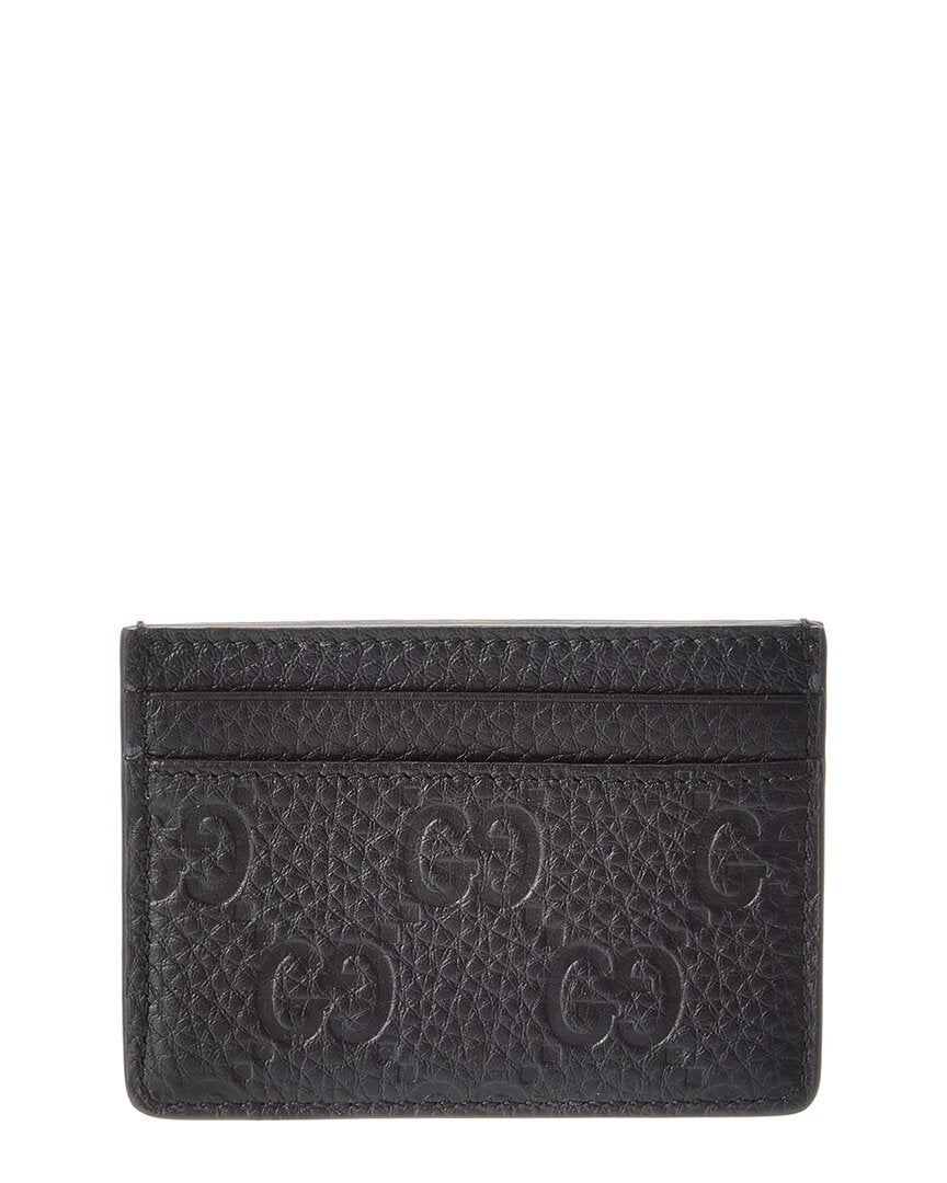 Gucci Gg Emblem Leather Card Case
