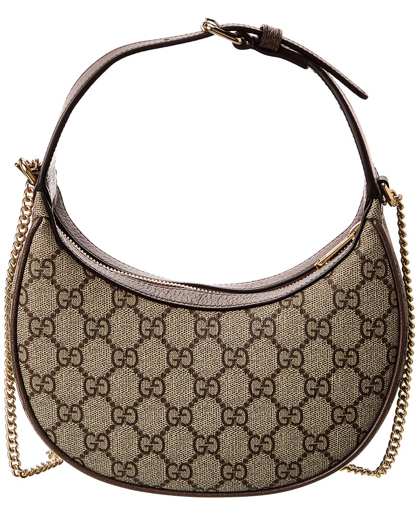 Gucci Ophidia Mini Gg Supreme Canvas & Leather Hobo Bag