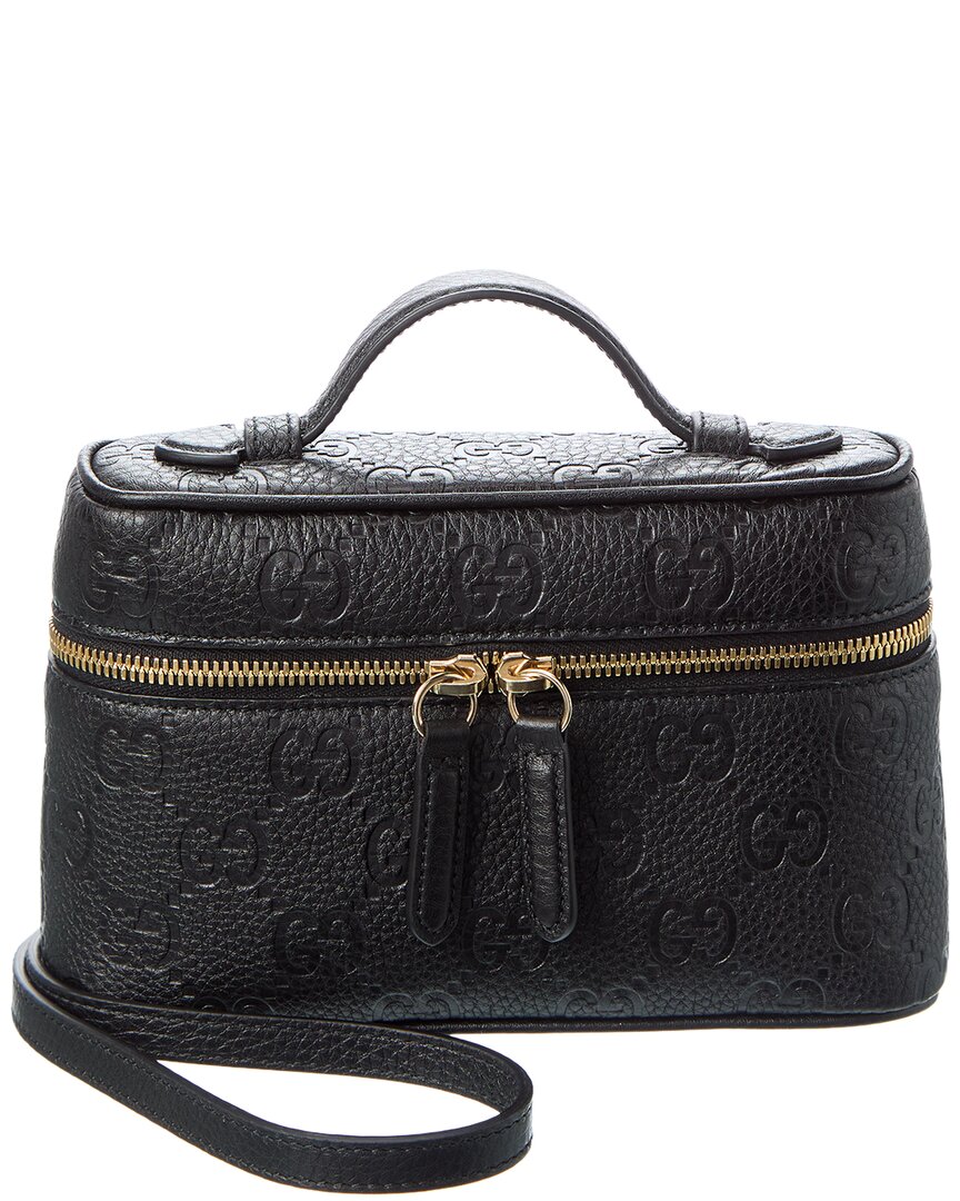 Gucci Gg Emblem Super Mini Leather Bag