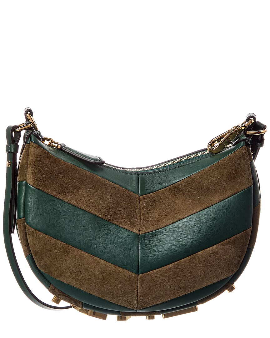Fendi Handbag graphy & Hobo Bag 3 Leather Suede Black