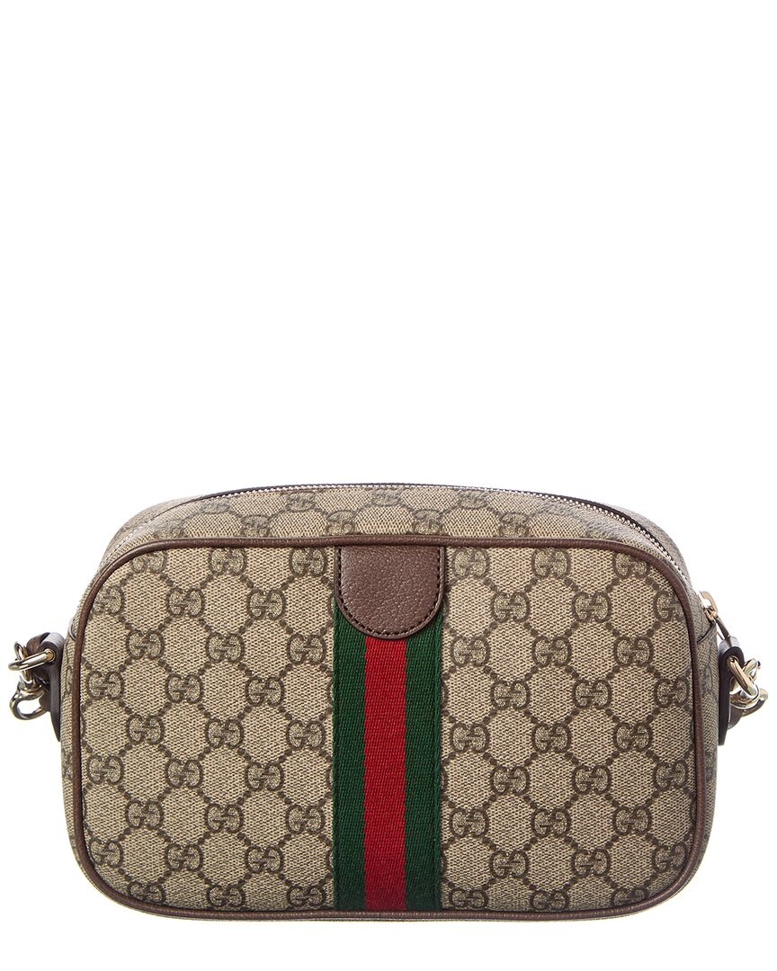 Gucci Ophidia Small Gg Supreme Canvas & Leather Camera Bag