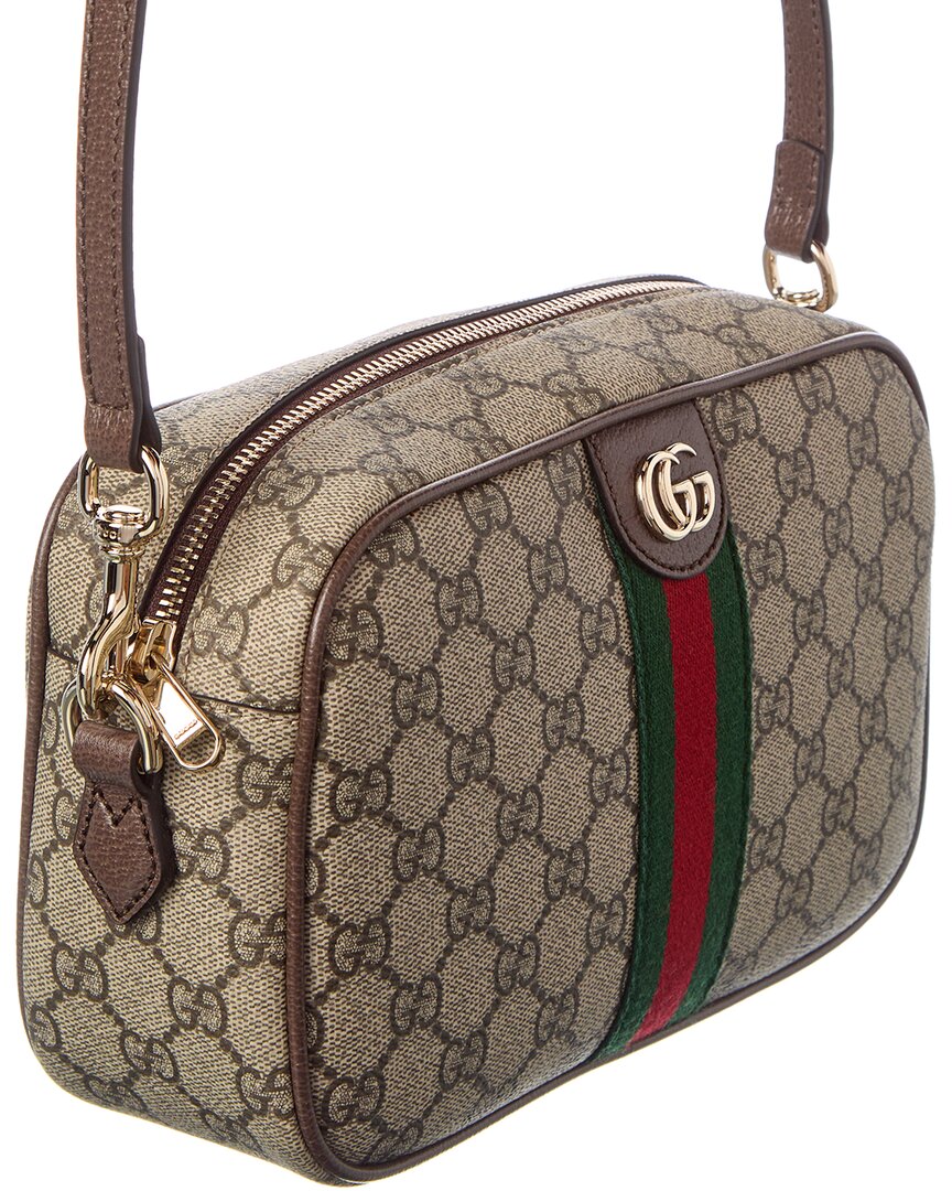 Gucci Ophidia Small Gg Supreme Canvas & Leather Camera Bag