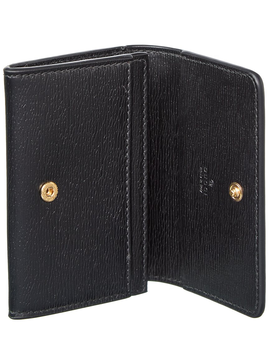 Gucci Logo Leather Card Case