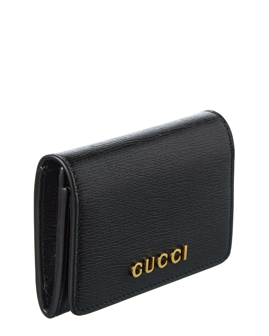 Gucci Logo Leather Card Case
