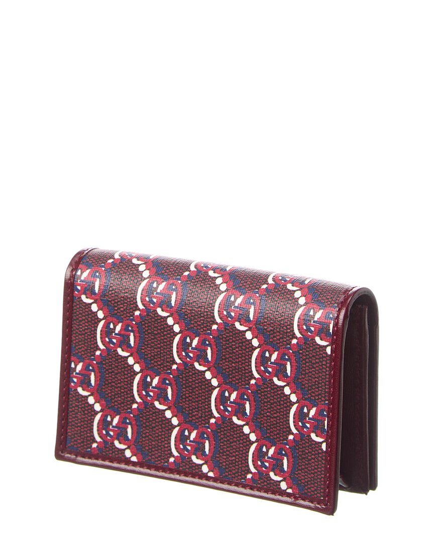 Gucci Gg Shadow Canvas & Leather Card Holder Wallet