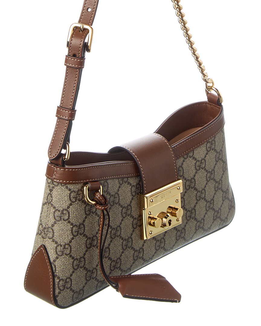 Gucci Small Gg Supreme Canvas & Leather Hobo Bag