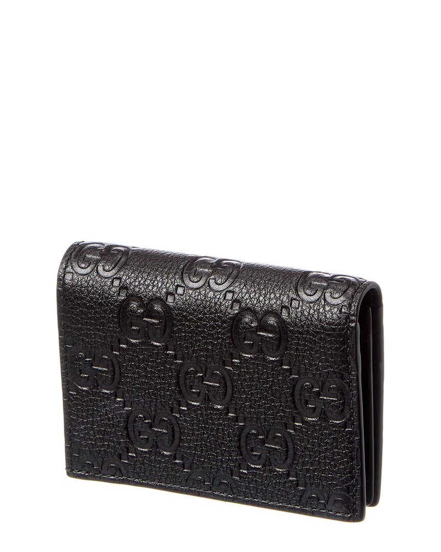 Gucci Gg Emblem Mini Leather Card Case