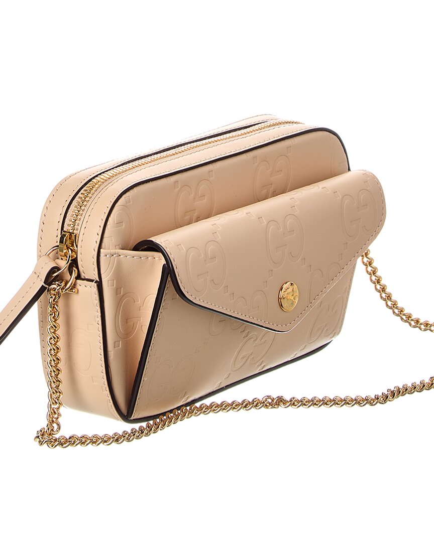 Gucci Gg Super Mini Leather Crossbody