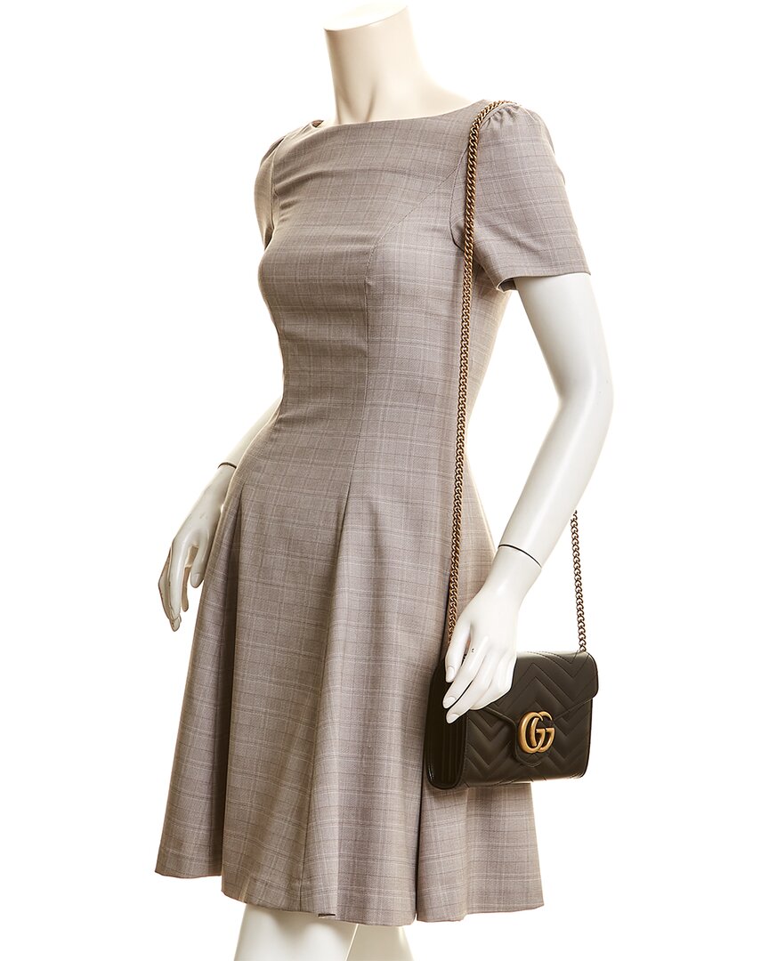 Gucci Gg Marmont Matelasse Leather Wallet On Chain