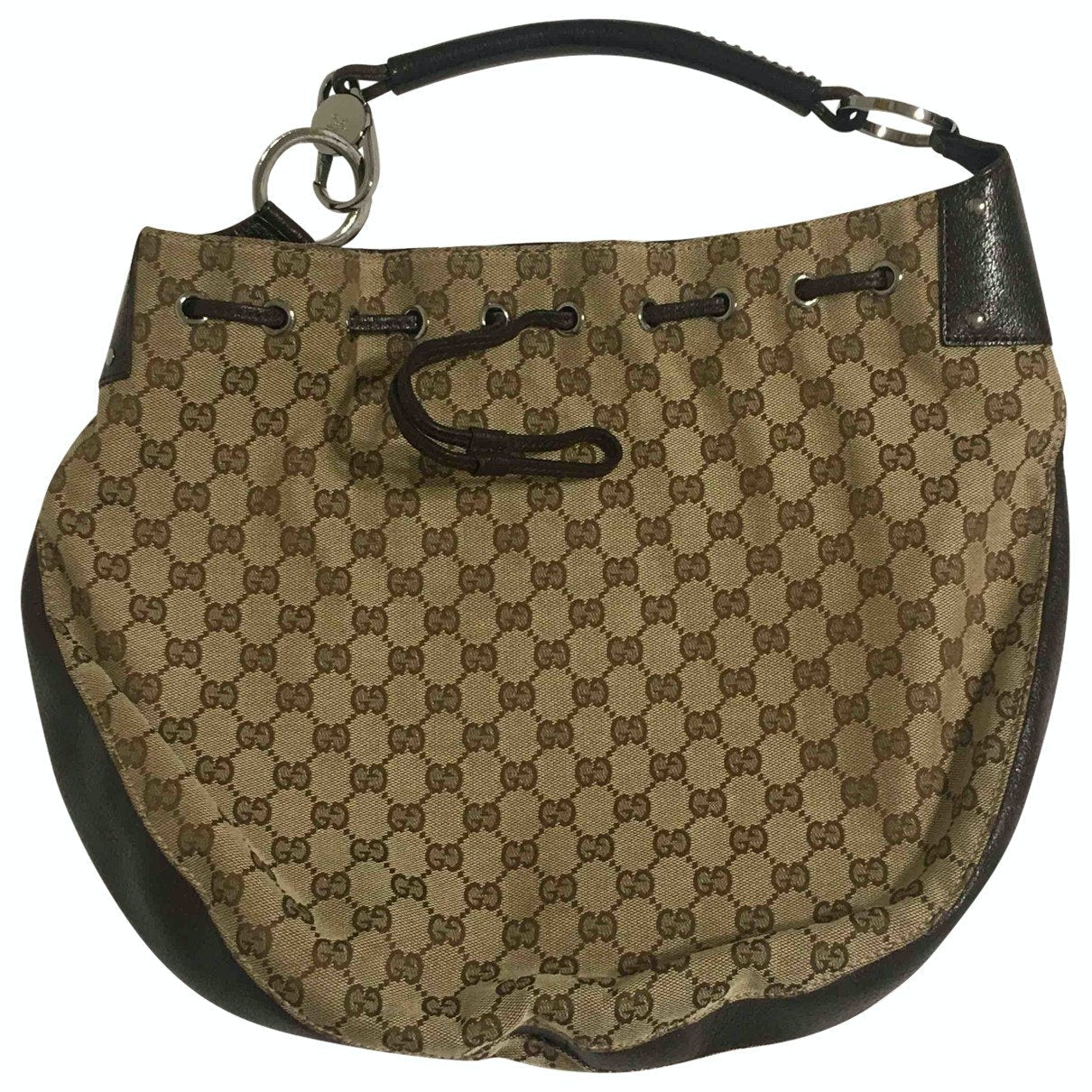Gucci beige cloth handbag