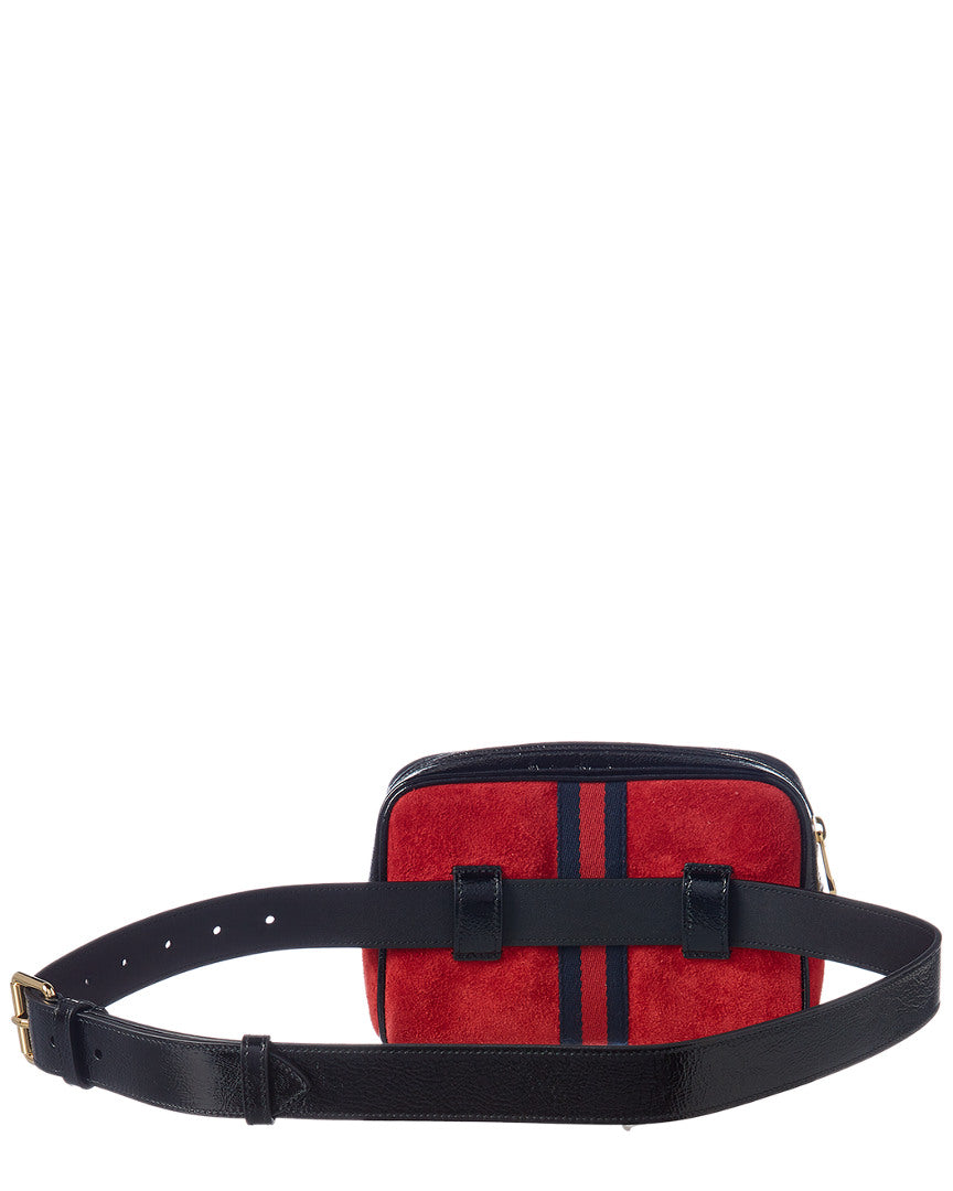 Gucci Ophidia Small Suede & Leather Belt Bag