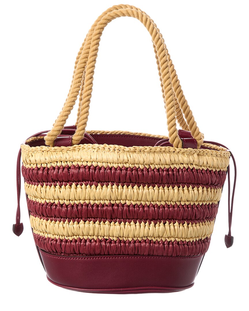 Gucci Gg Mini Leather-Trim Bucket Bag