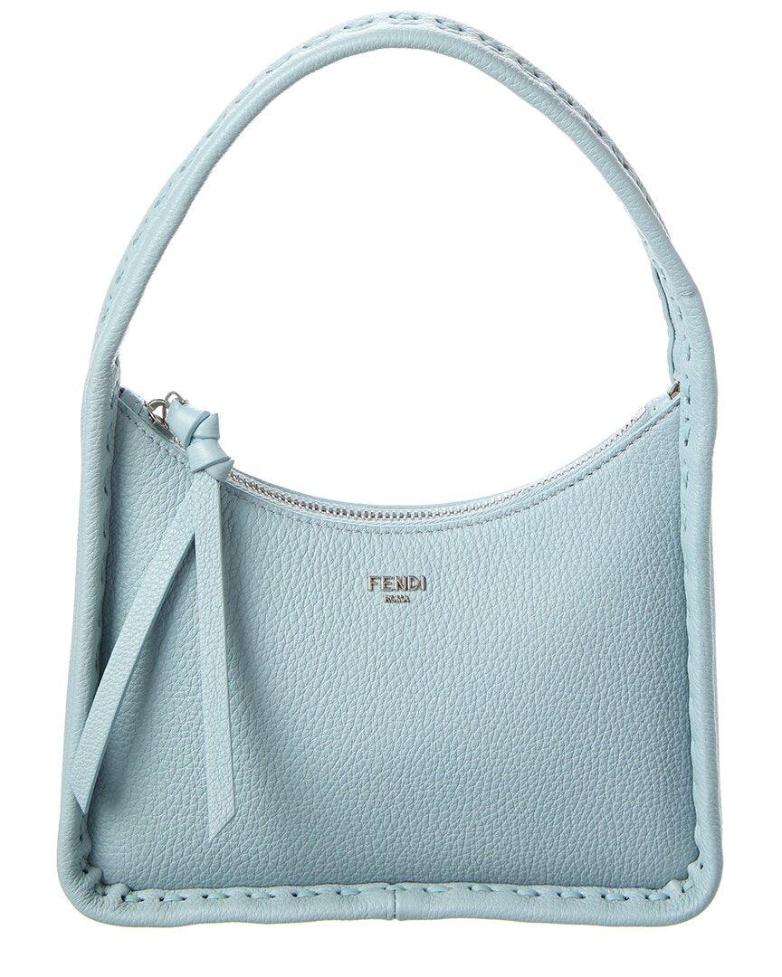 Fendi Handbag Fendessence Hobo Bag Leather Blue Mini