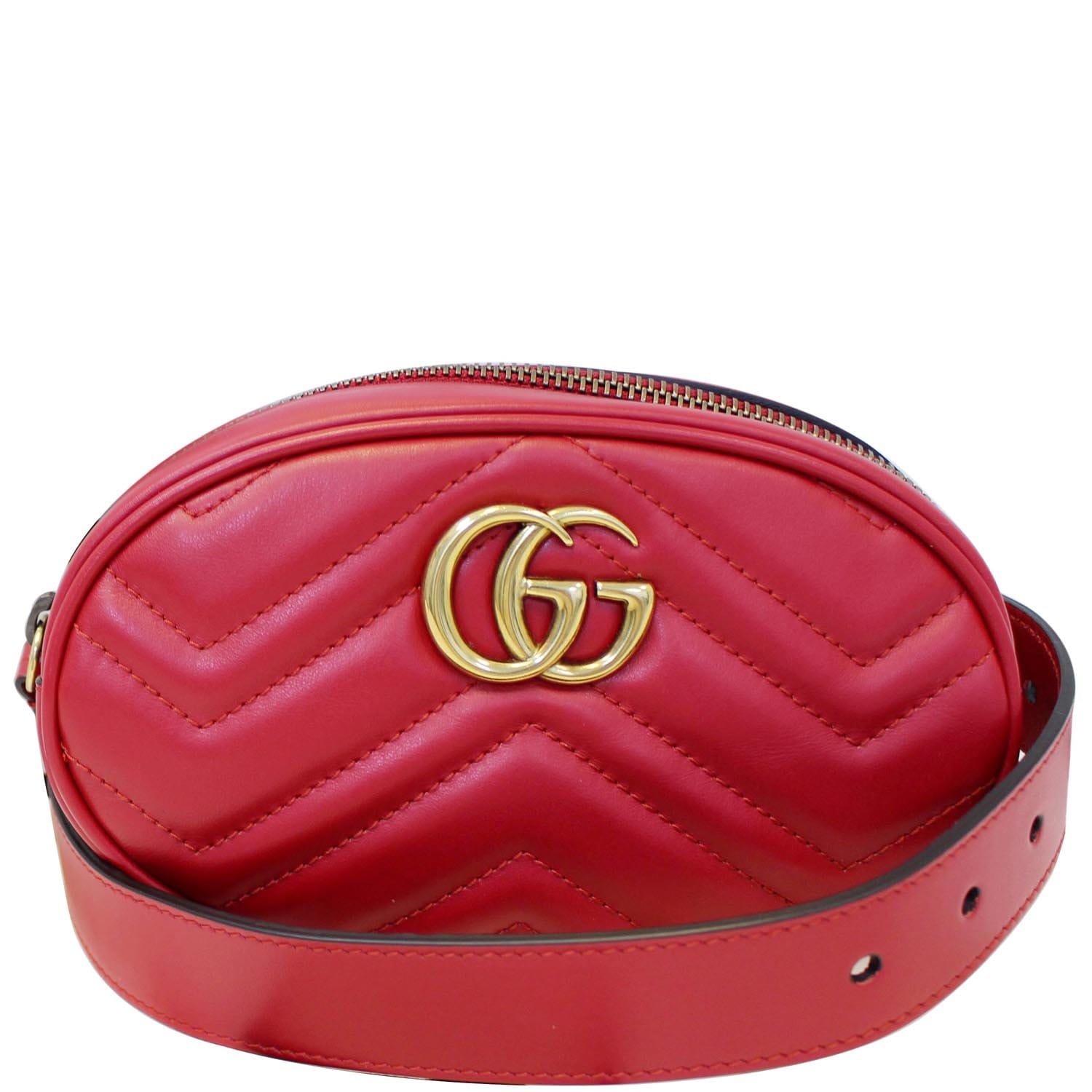 Gucci Marmont Belt Bag Leather Matelasse Accessory